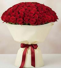 Букет 101 Красная роза Милано в Краснозоринском