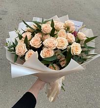 Букет Кремовые розы Латте в Краснозоринском