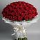 Букет 101 Красная роза Блэк Мэджик в Краснозоринском