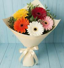 Букет цветов из:  Герберы в Краснозоринском