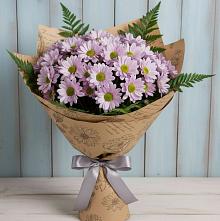 Букет цветов из:  Хризантемы #REPLACE_PRED# Краснозоринском