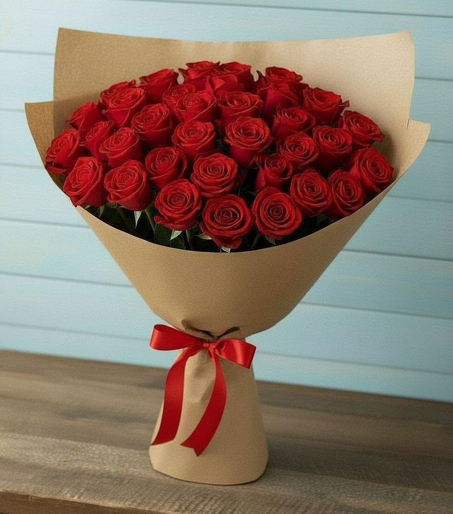 Букет Красные розы Милано в Краснозоринском