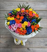 Букет цветов из:  Розы и Хризантемы в Краснозоринском