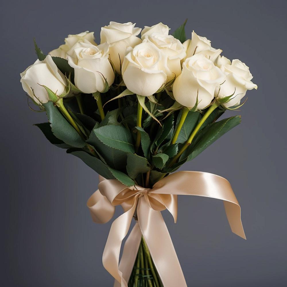 Букет 11 Белых роз в Краснозоринском