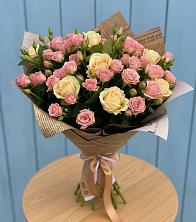 Букет цветов из:  Розы в Краснозоринском