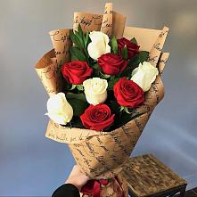 Букет цветов из:  Розы #REPLACE_PRED# Краснозоринском
