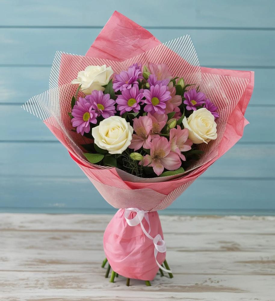 Букет цветов из: Герберы в Краснозоринском