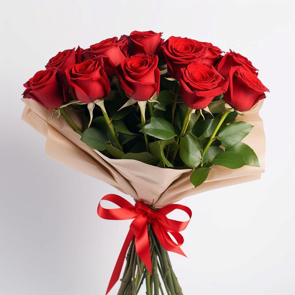 Букет 11 Красных роз Эдлесс Лав в Краснозоринском